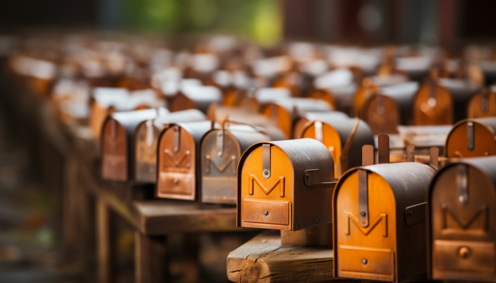 What are the rules to observe when finishing the search for an e-mail address?